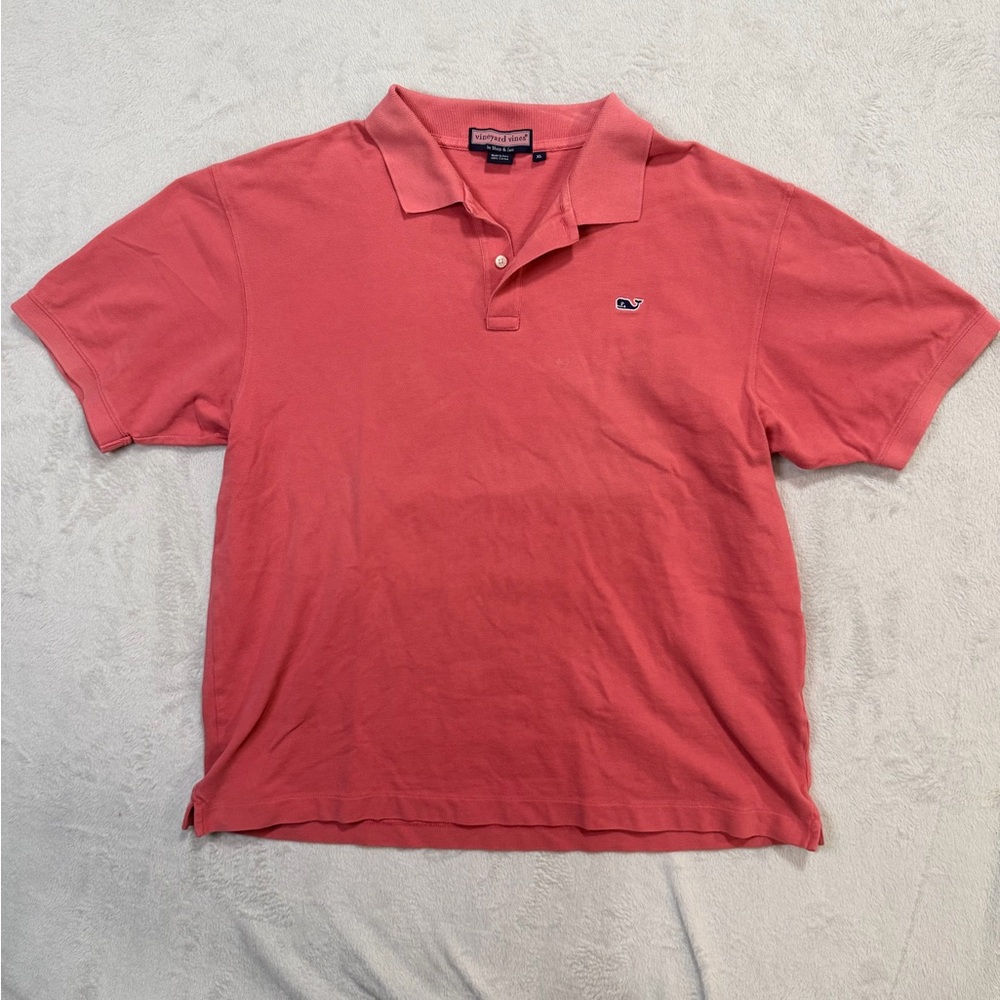Vineyard Vines Men's Coral Pink Polo